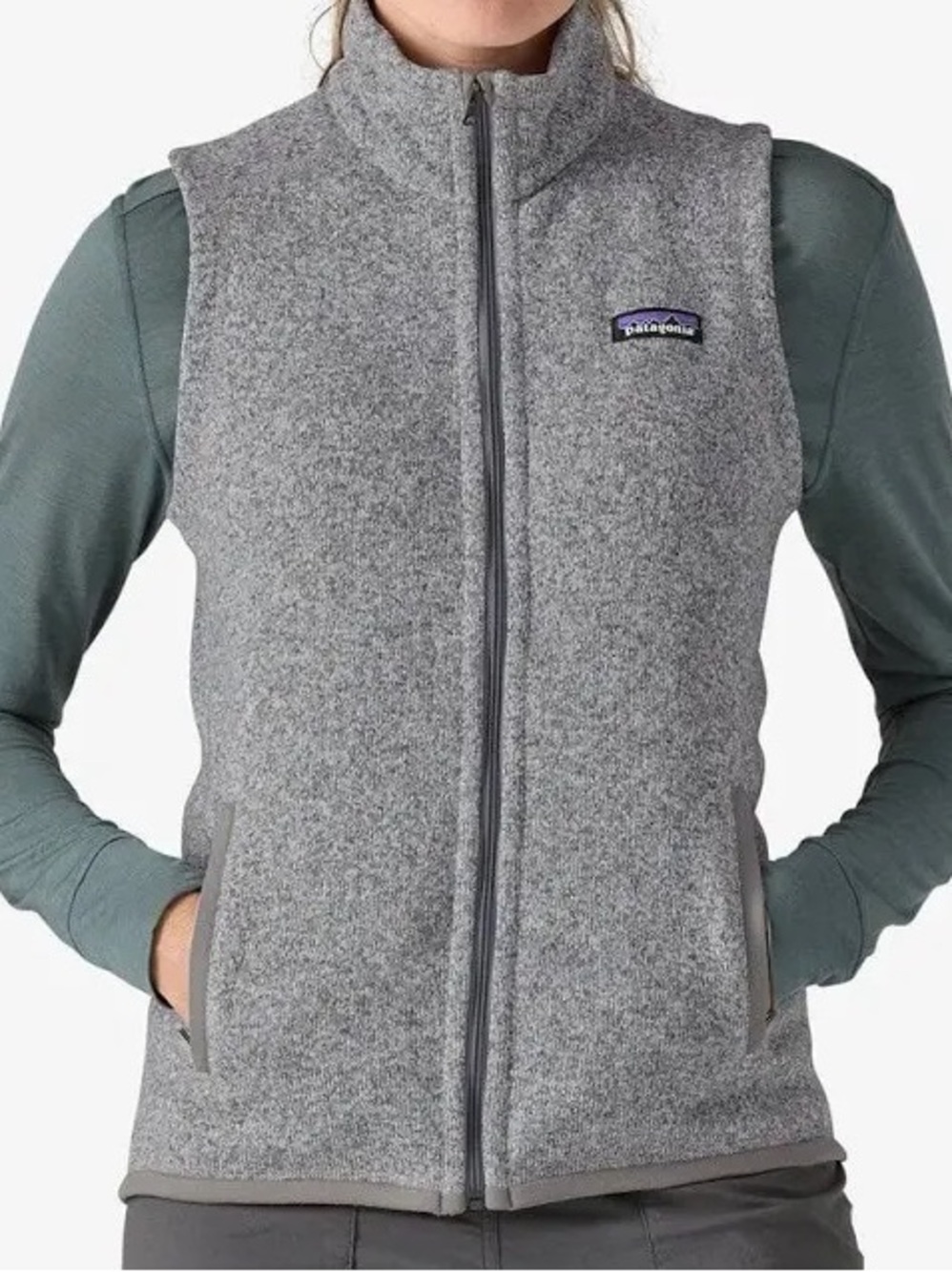Patagonia Better Sweater Fleece Vest Women’s Small Gray Full Zip Outdoor Casual